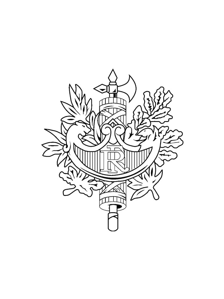 Детская раскраска герб 4