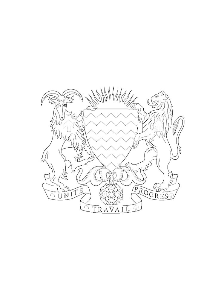 Детская раскраска герб