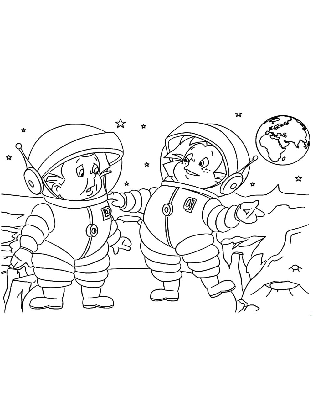 Детская раскраска незнайка 3