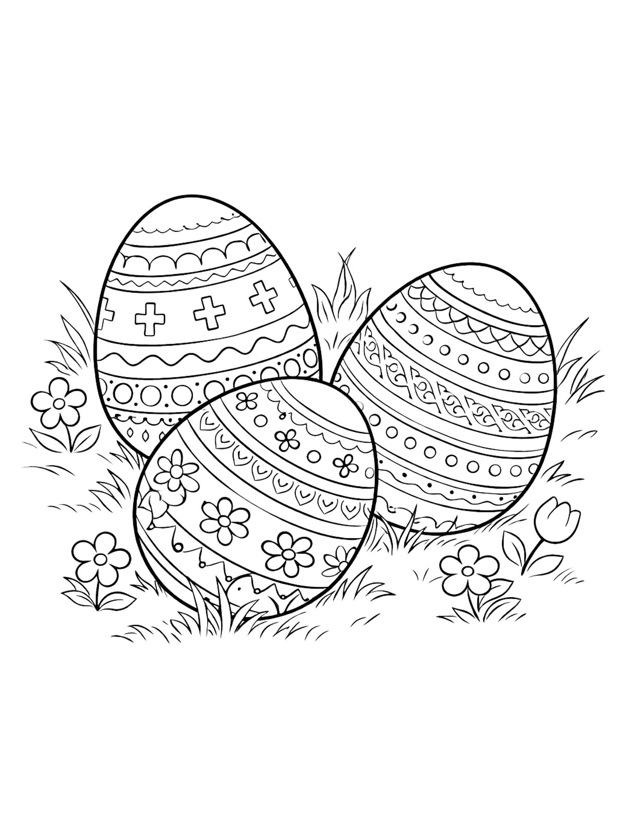 Детская раскраска пасха