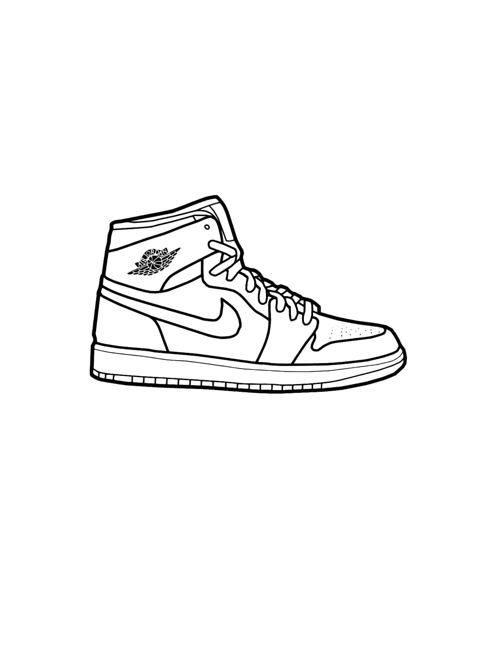 Детская раскраска раскраски air jordan