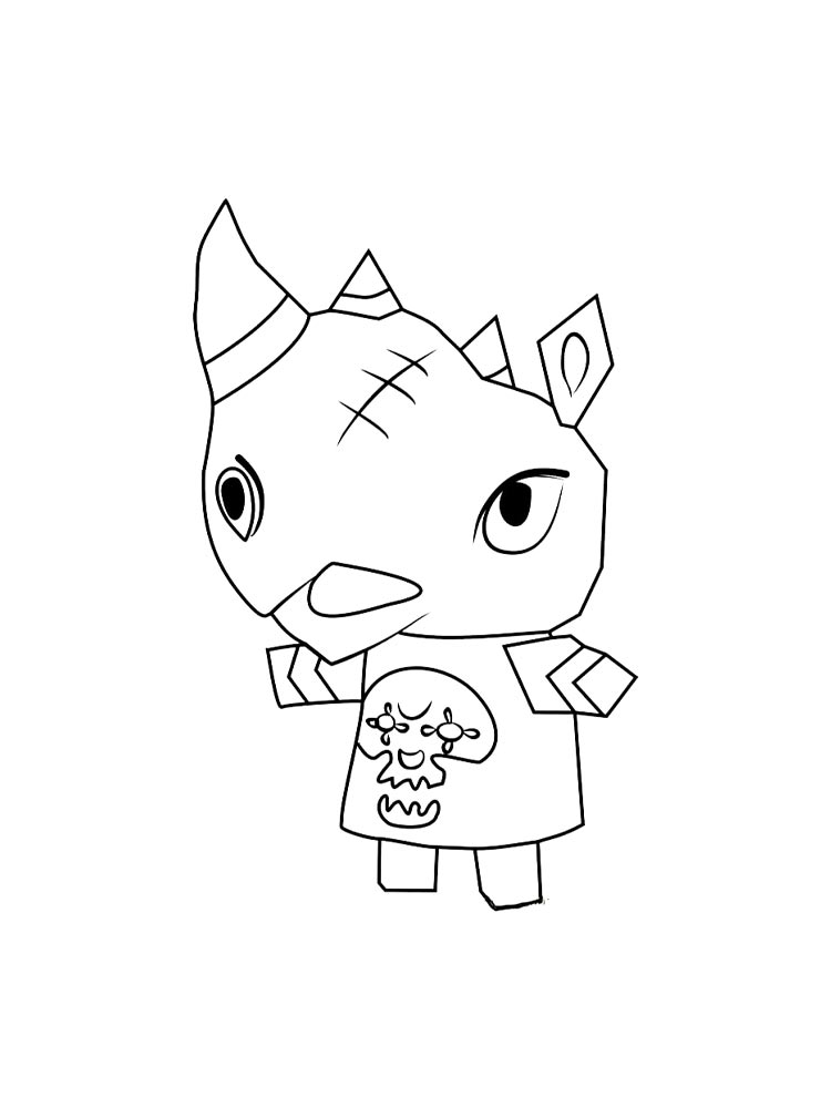 Детская раскраска раскраски animal crossing 4