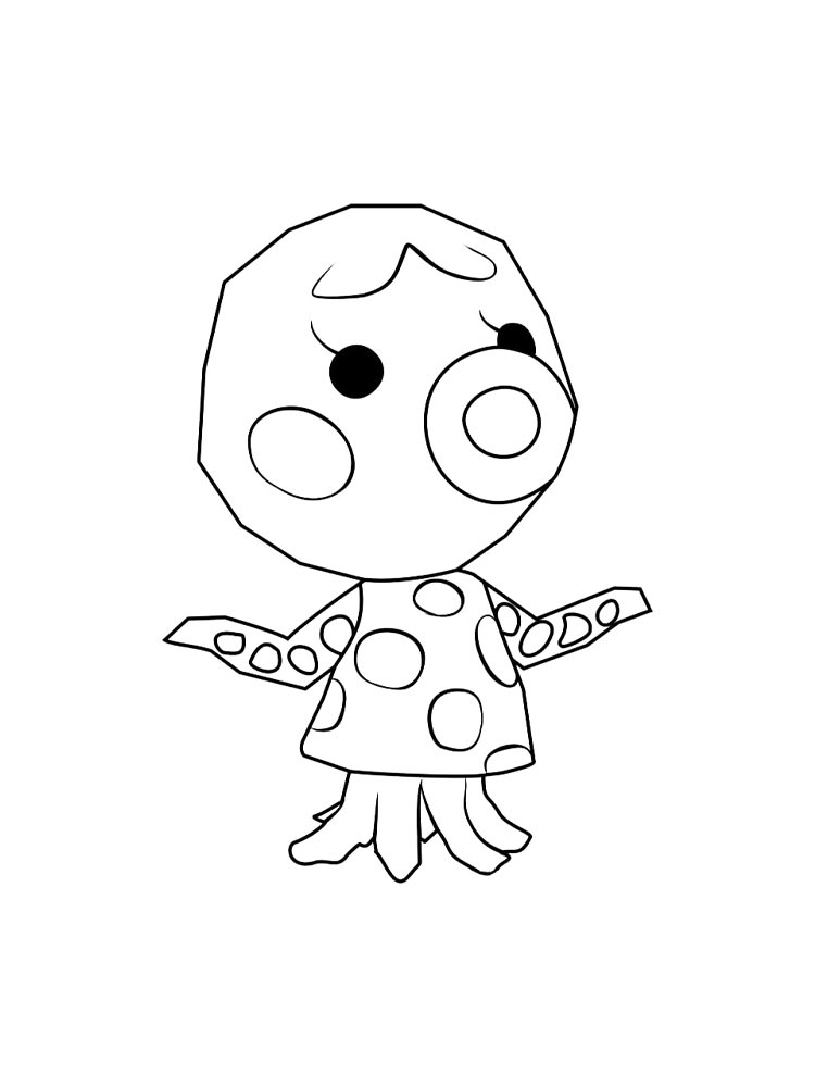 Детская раскраска раскраски animal crossing 6