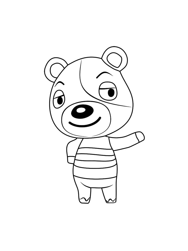 Детская раскраска раскраски animal crossing 8
