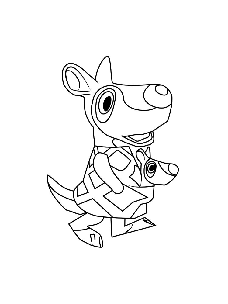 Детская раскраска раскраски animal crossing 9