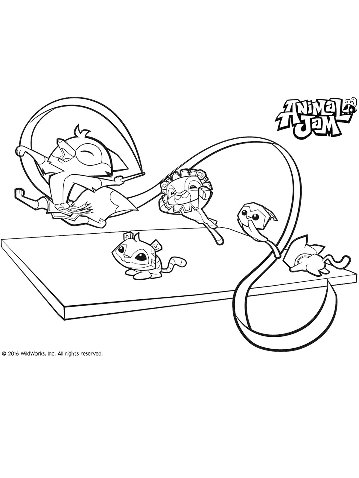 Детская раскраска раскраски animal jam 3