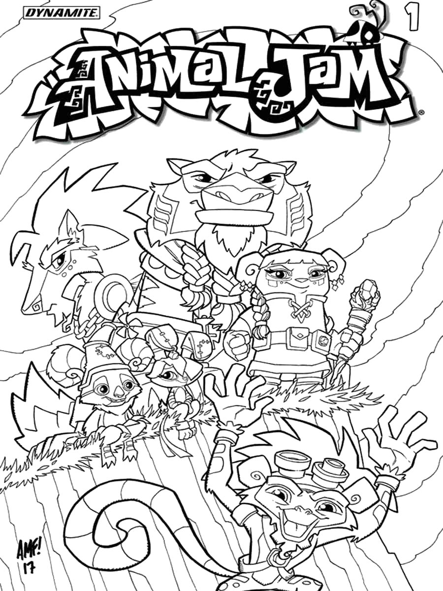 Детская раскраска раскраски animal jam 5