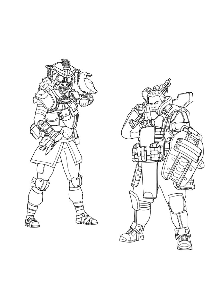 Детская раскраска раскраски apex legends 4