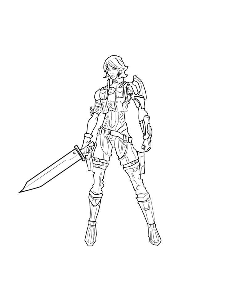 Детская раскраска раскраски borderlands 2