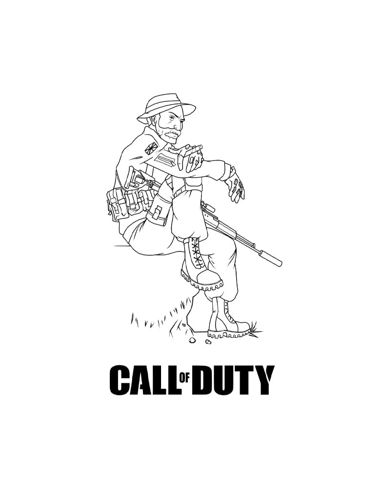 Детская раскраска раскраски call of duty