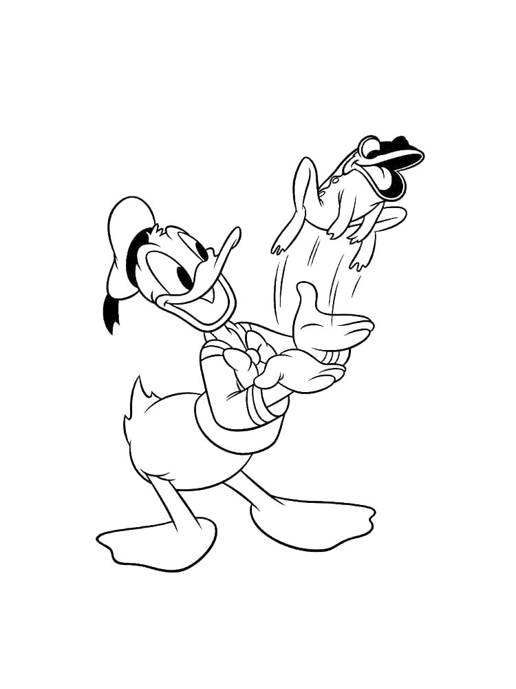 Детская раскраска раскраски дональд дак 7