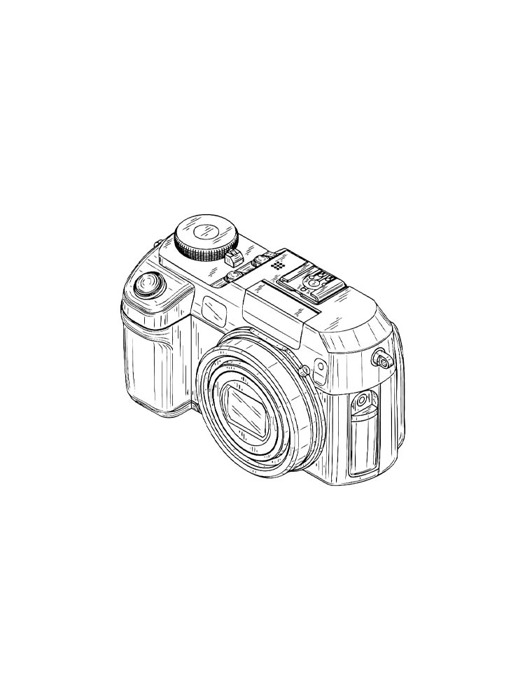 Детская раскраска раскраски фотоаппарат 2