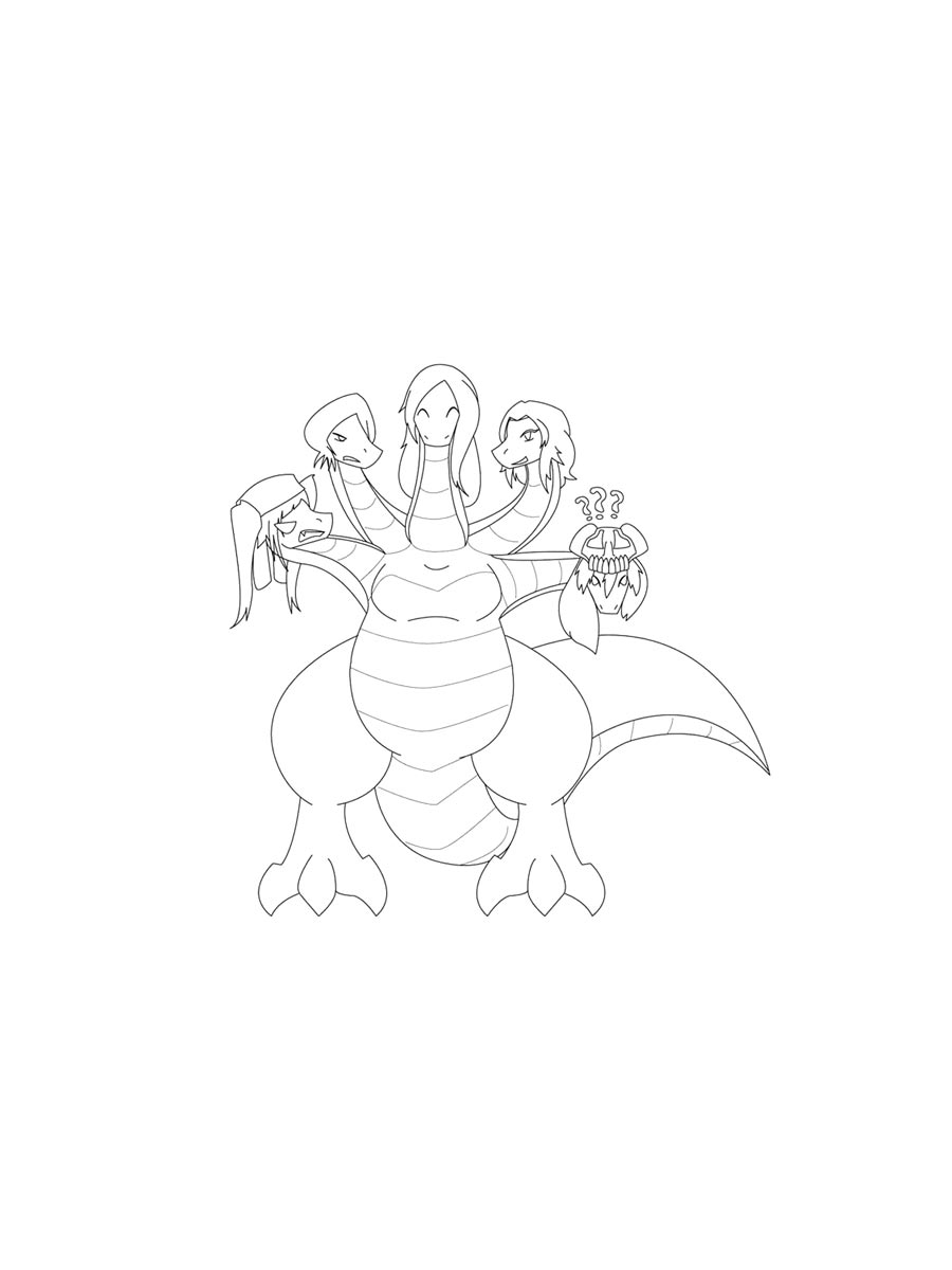 Детская раскраска раскраски гидра 2