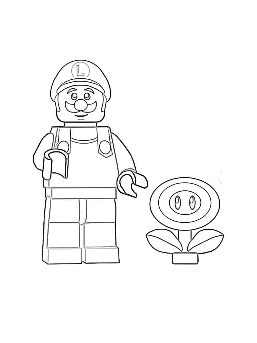 Детская раскраска раскраски lego супер марио 2
