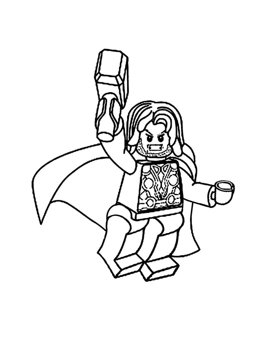 Детская раскраска раскраски lego тор