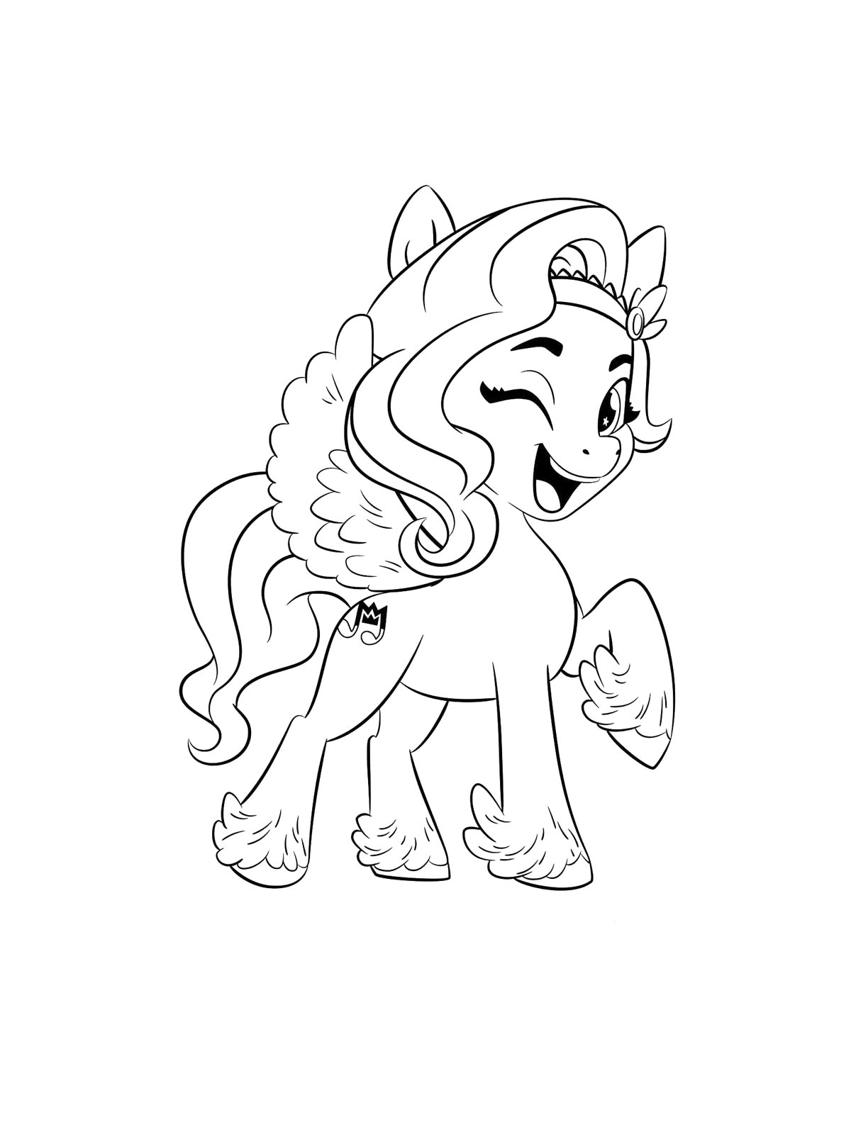 Детская раскраска раскраски my little pony: новое поколение 2