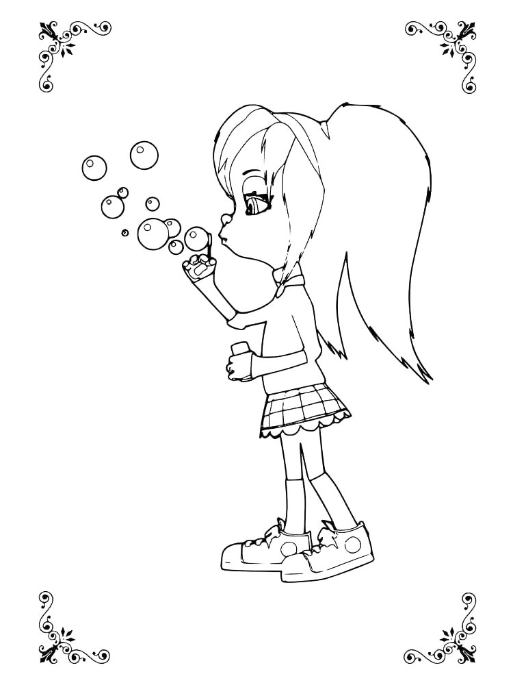 Детская раскраска роза