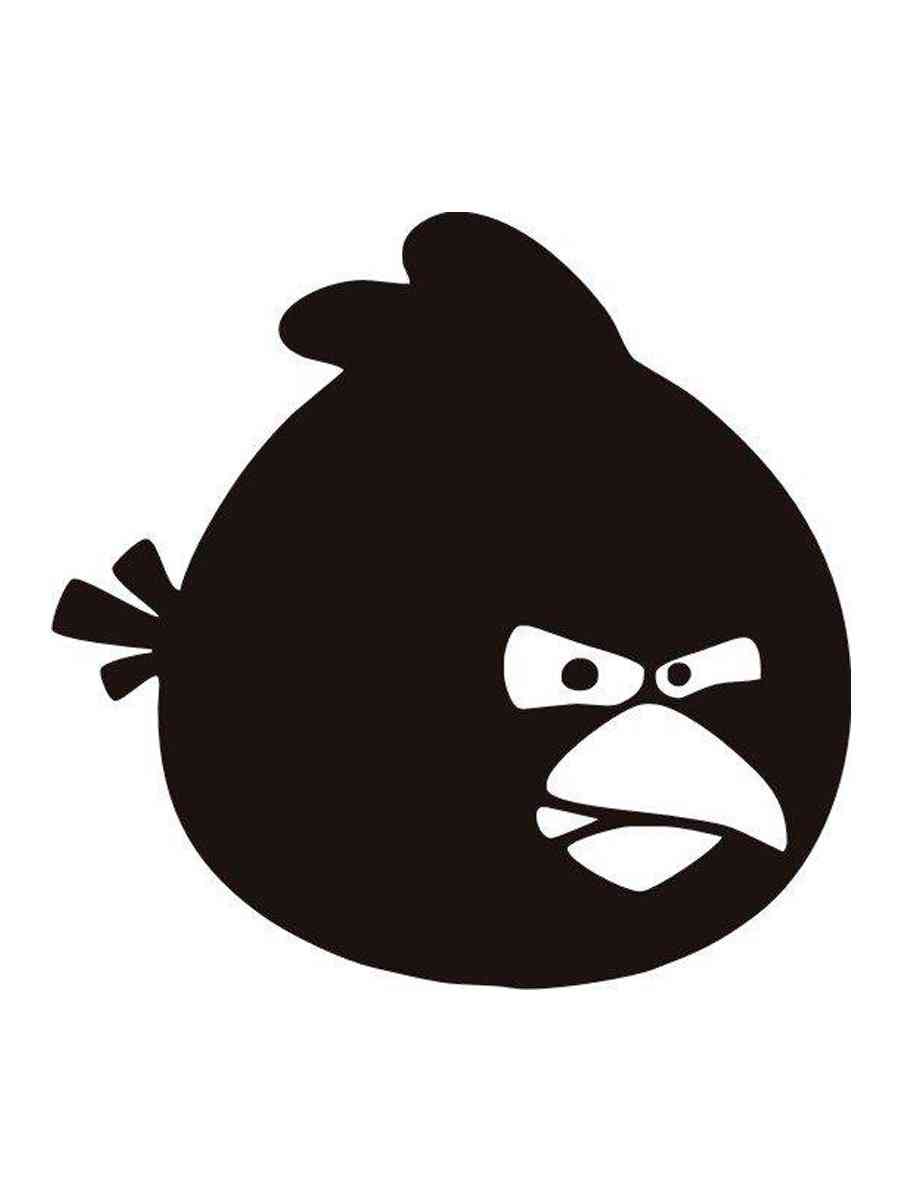 Детская раскраска трафареты angry birds