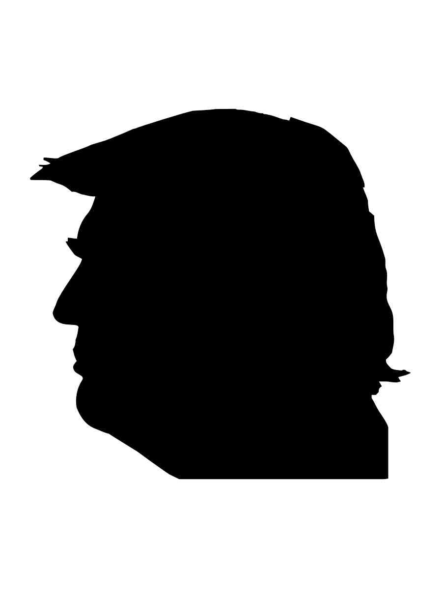 Детская раскраска трафареты дональда трампа