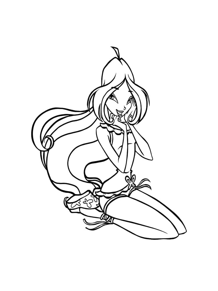 Детская раскраска винкс (winx) 10