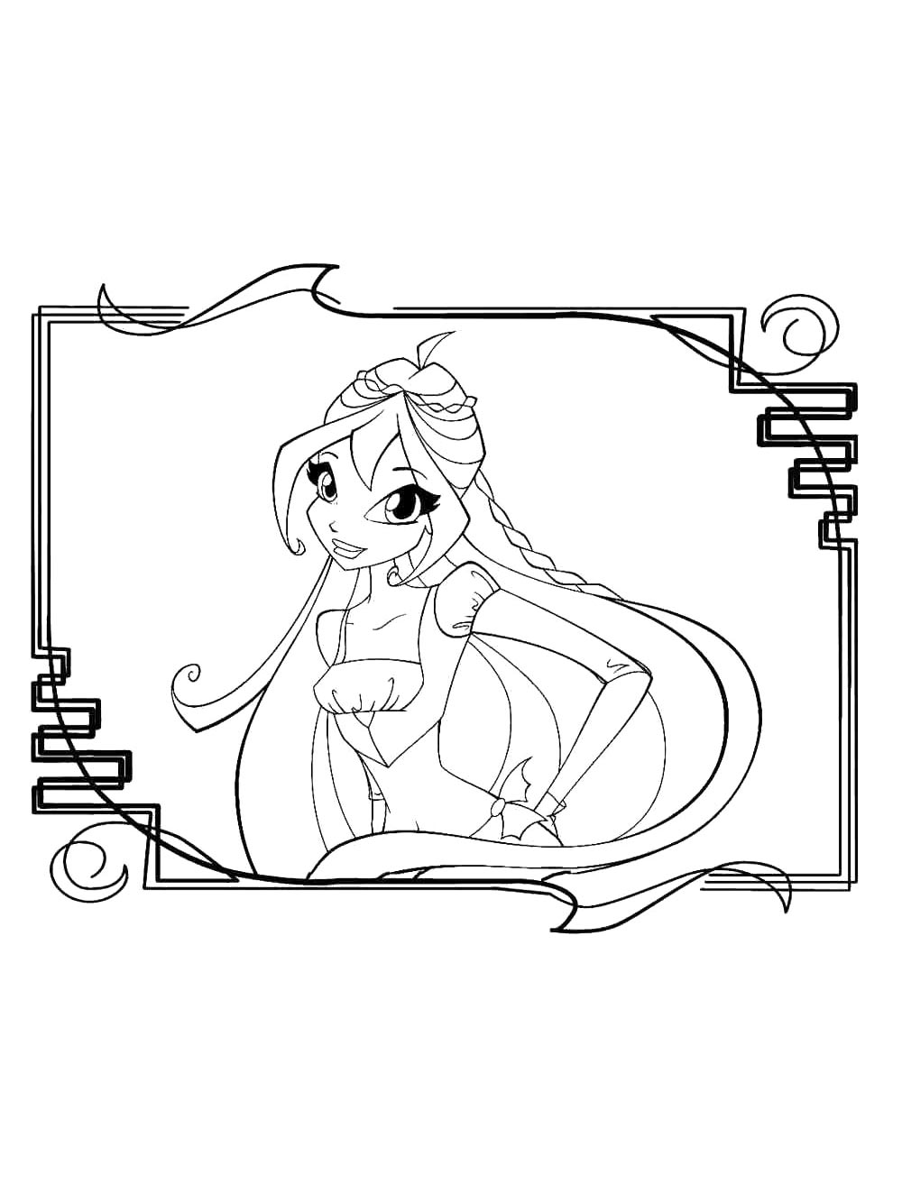 Детская раскраска винкс (winx) 11