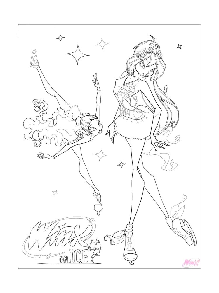 Детская раскраска винкс (winx) 16