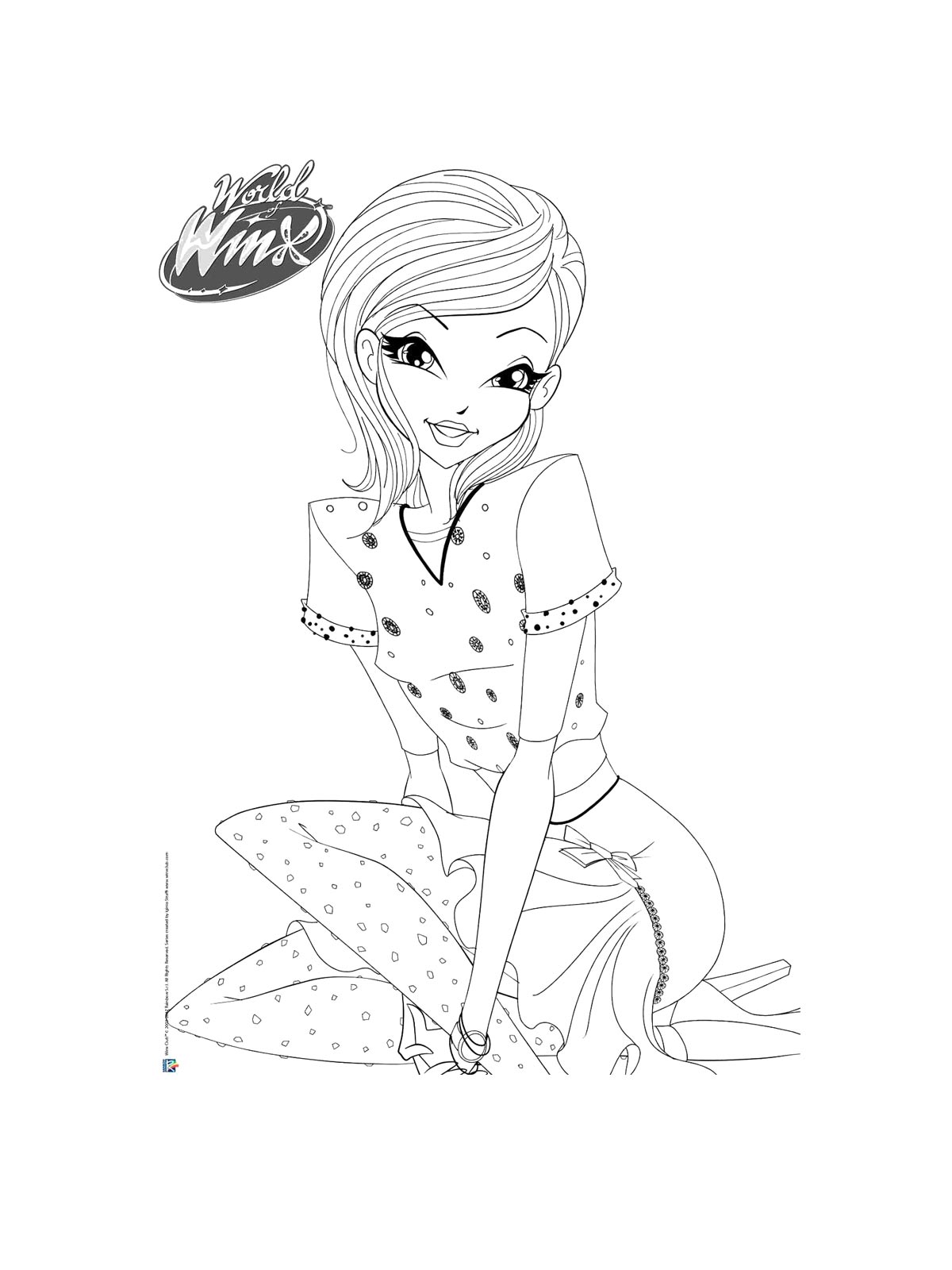 Детская раскраска винкс (winx) 2