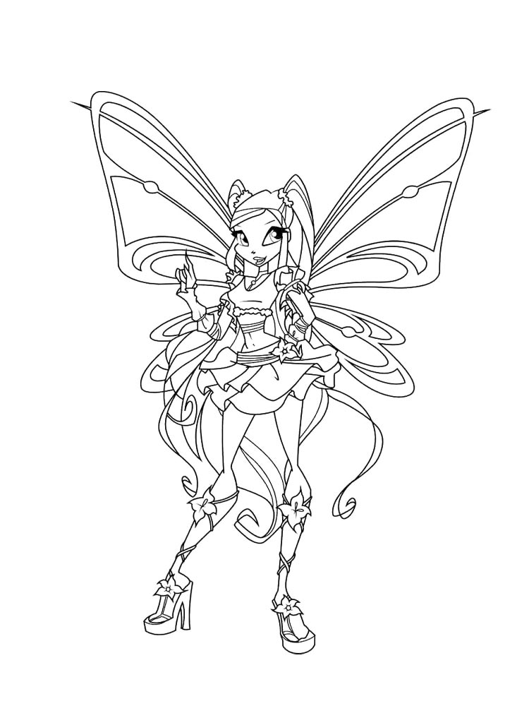 Детская раскраска винкс (winx) 20