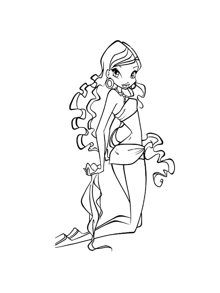 Детская раскраска винкс (winx) 22