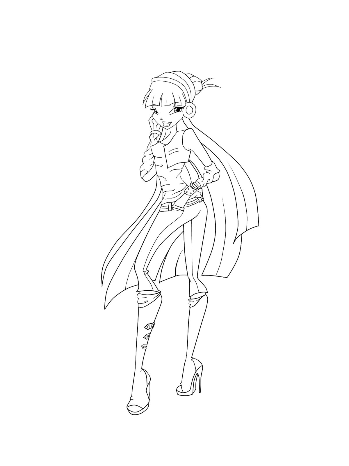 Детская раскраска винкс (winx) 25