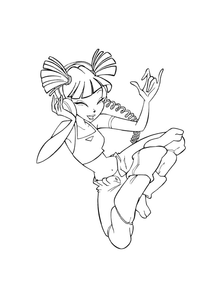 Детская раскраска винкс (winx) 26
