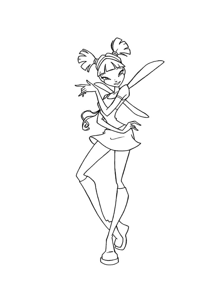 Детская раскраска винкс (winx) 27
