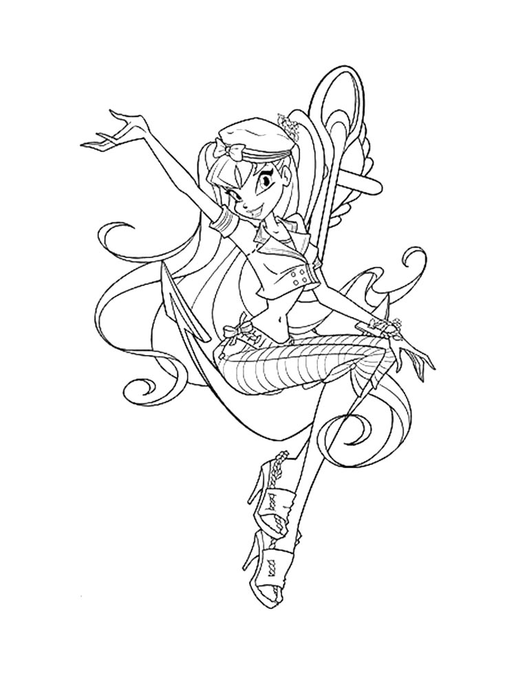 Детская раскраска винкс (winx) 29