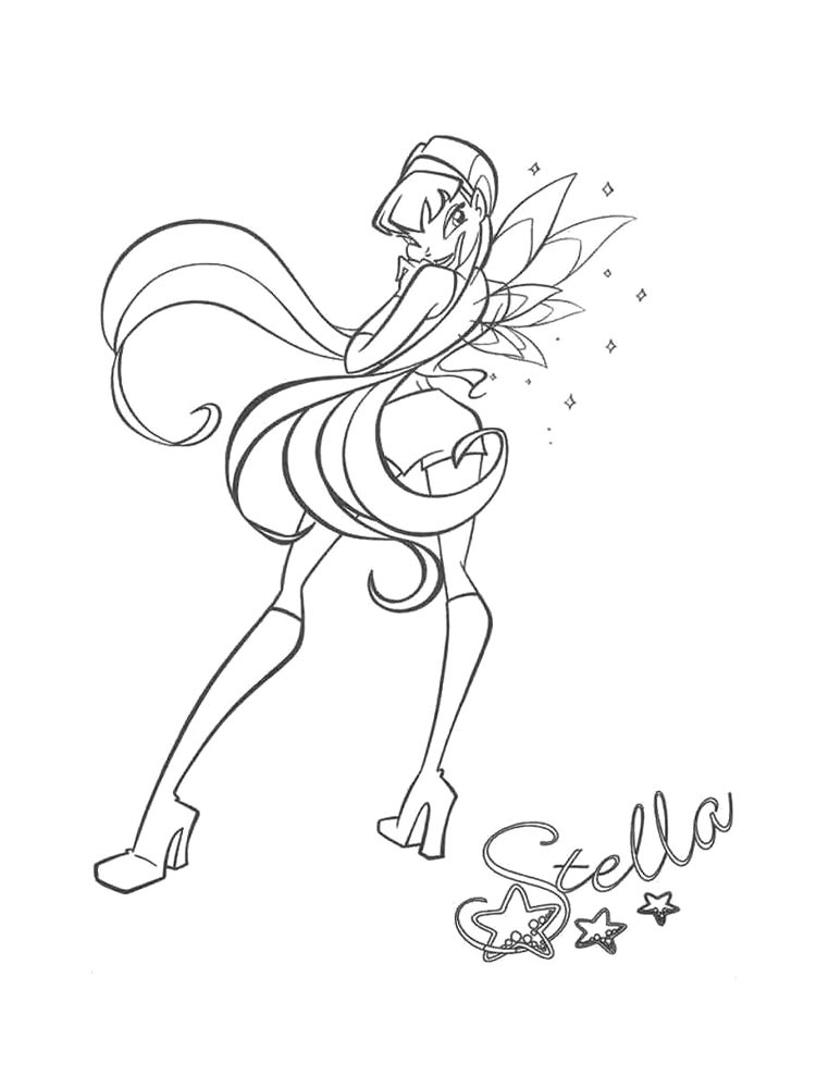 Детская раскраска винкс (winx) 31