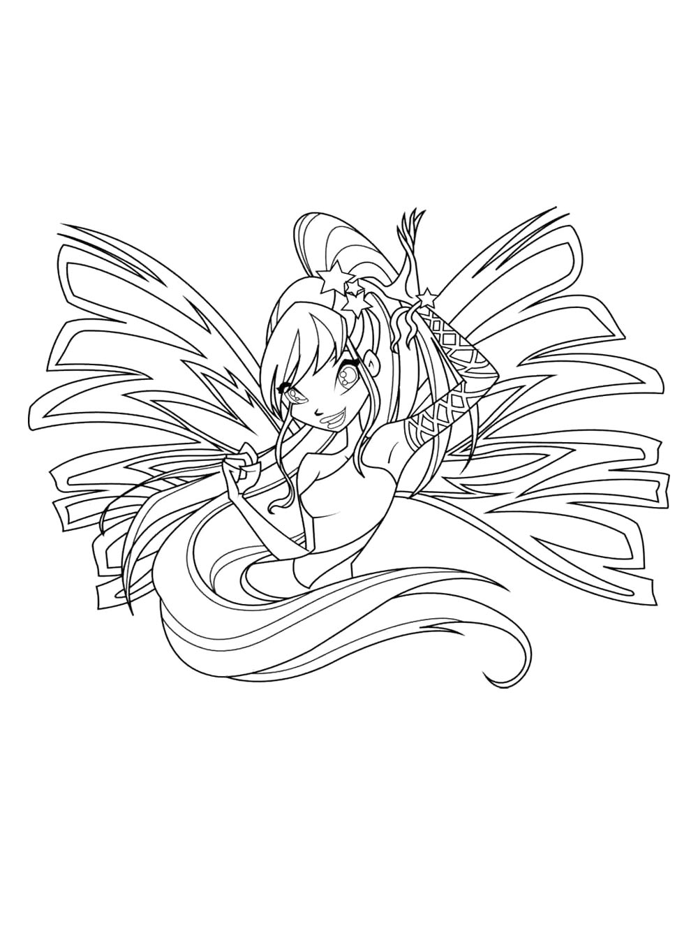Детская раскраска винкс (winx) 32