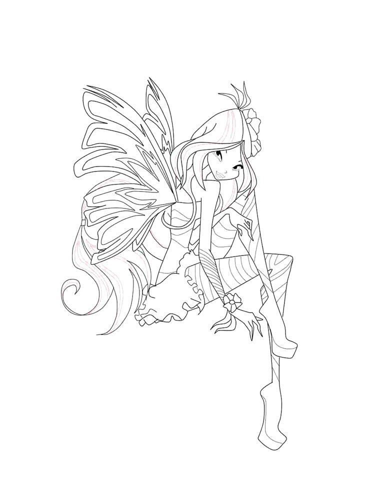 Детская раскраска винкс (winx) 33
