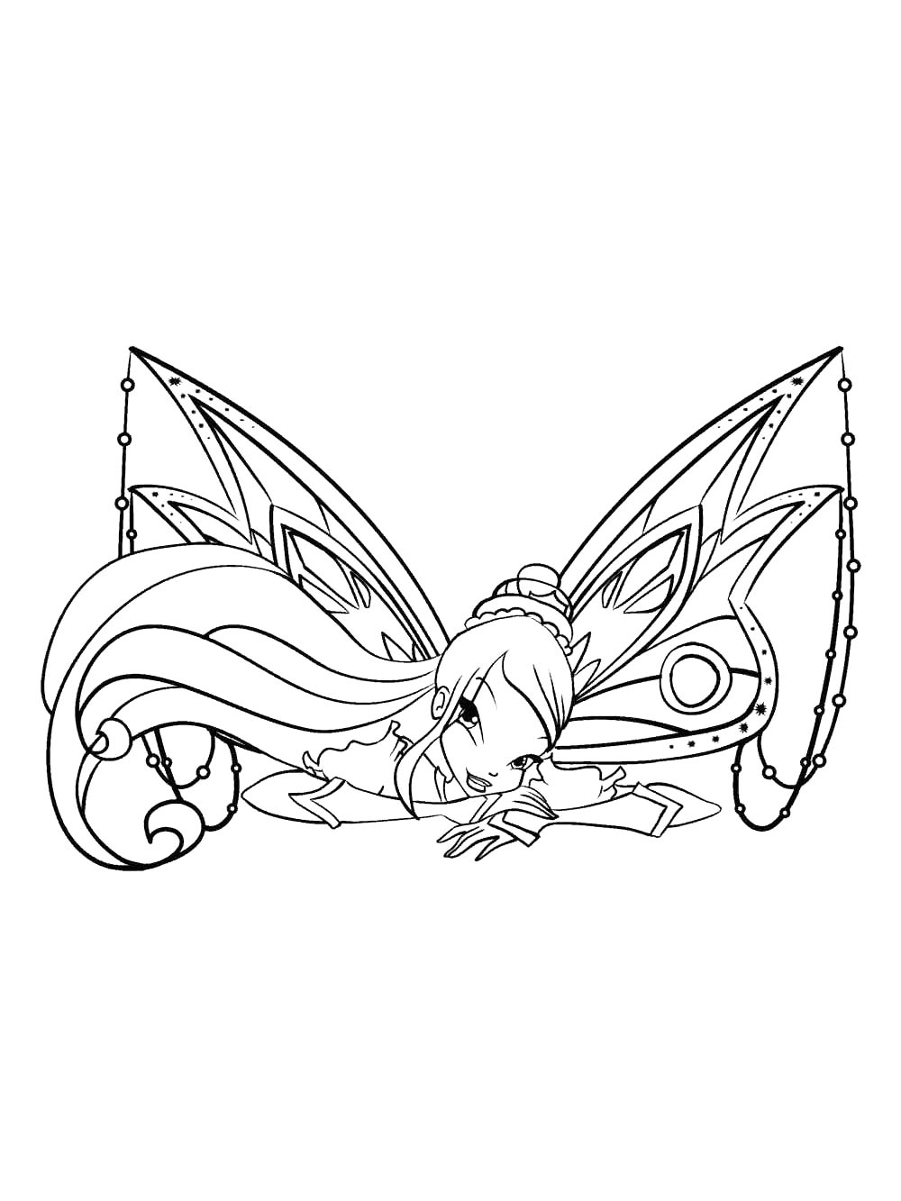 Детская раскраска винкс (winx) 9