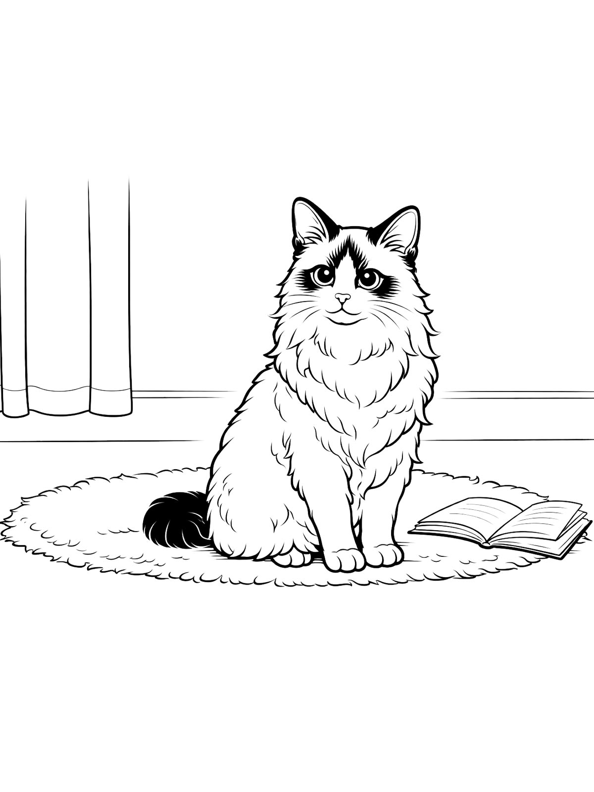 Длинношерстная кошка