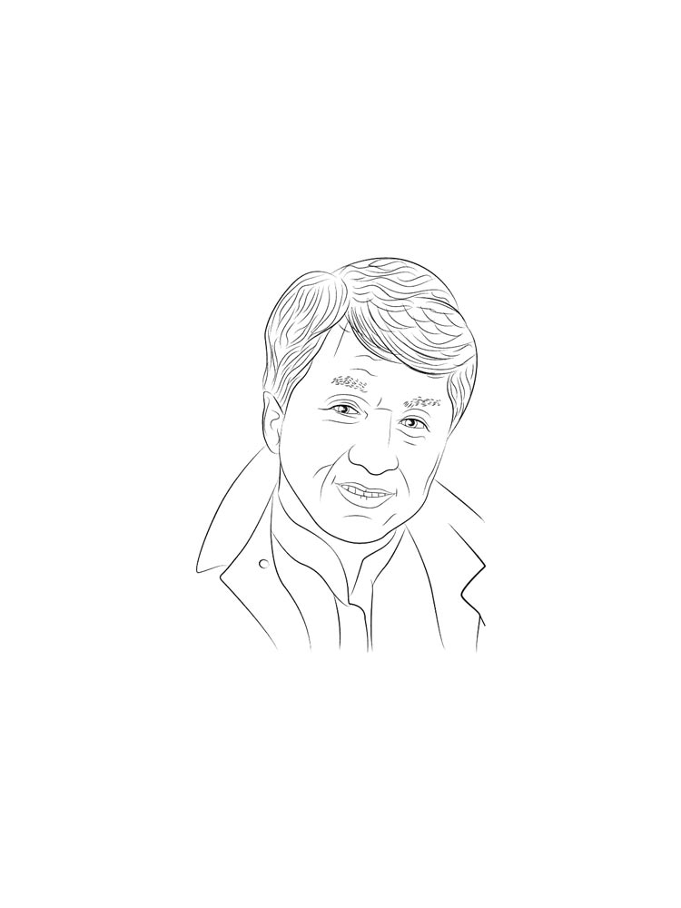 Джеки чан раскраска для детей