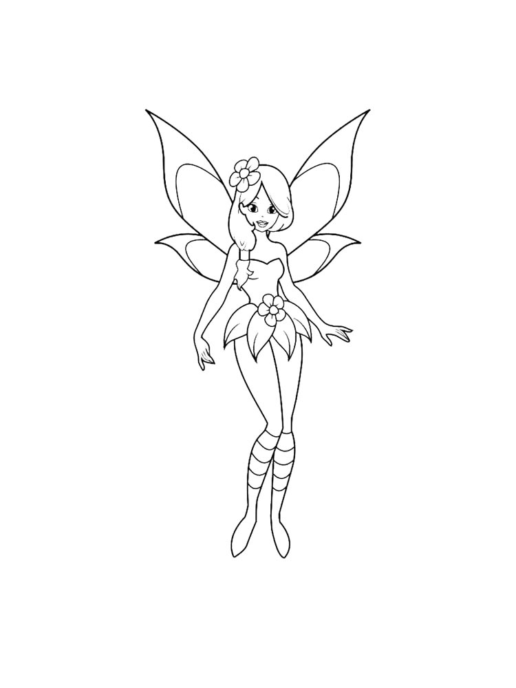 Феи раскраска для детей 3