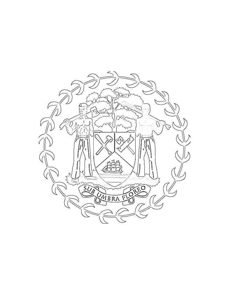 Герб для раскрашивания