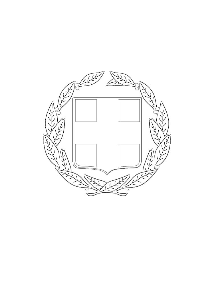 Герб картинка для раскрашивания