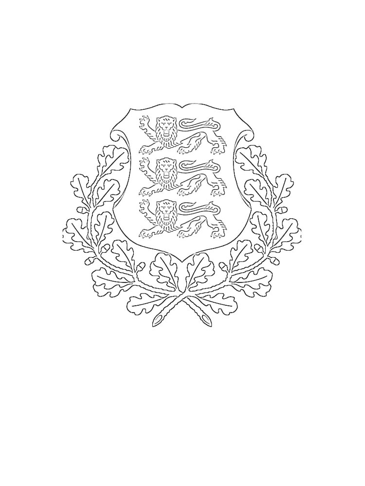 Герб раскраска для детей