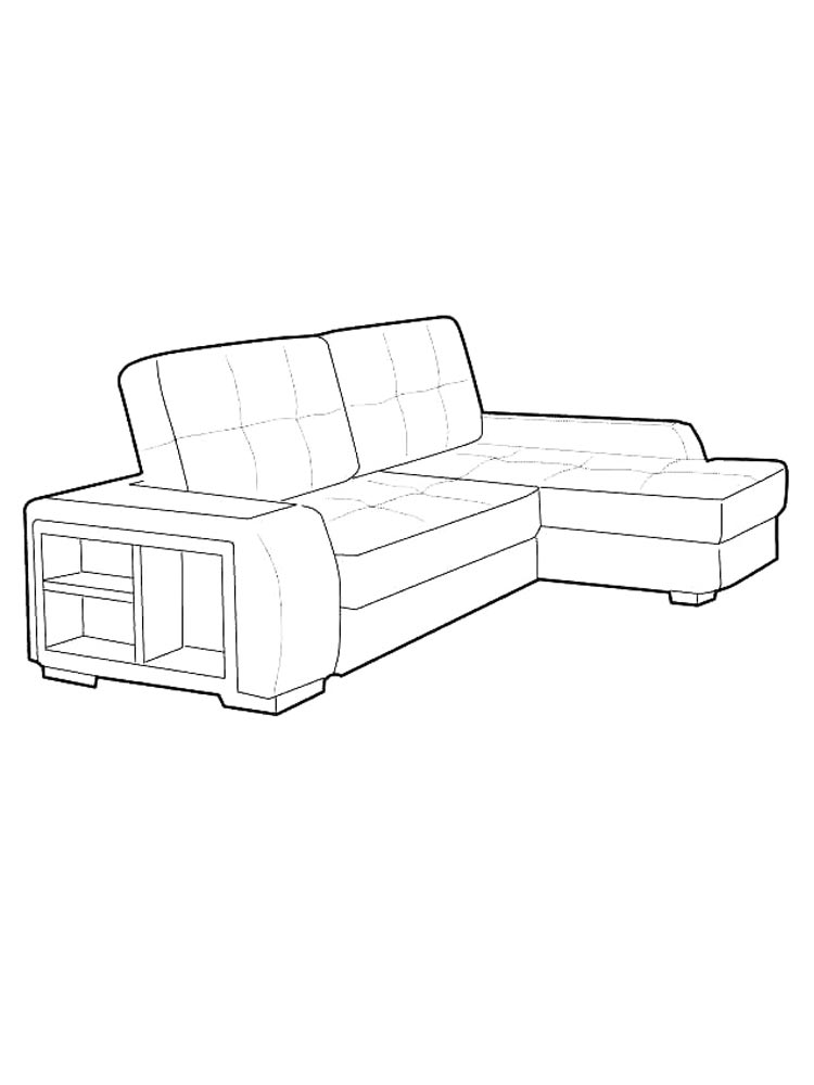Гостевой угловой диван