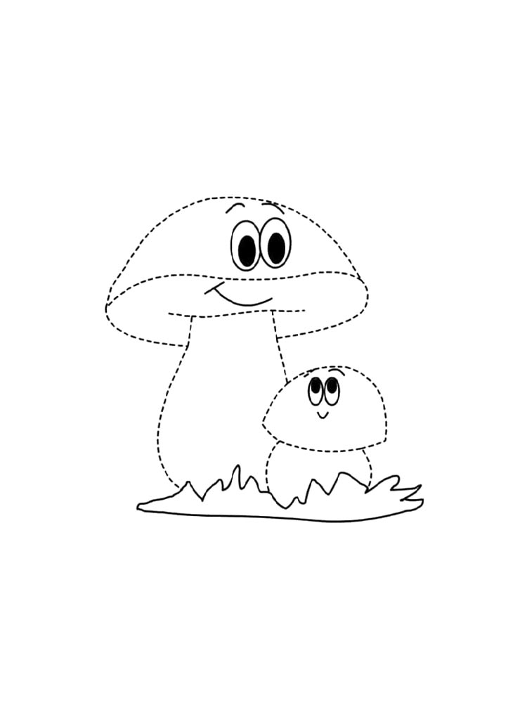 Гриб для раскрашивания