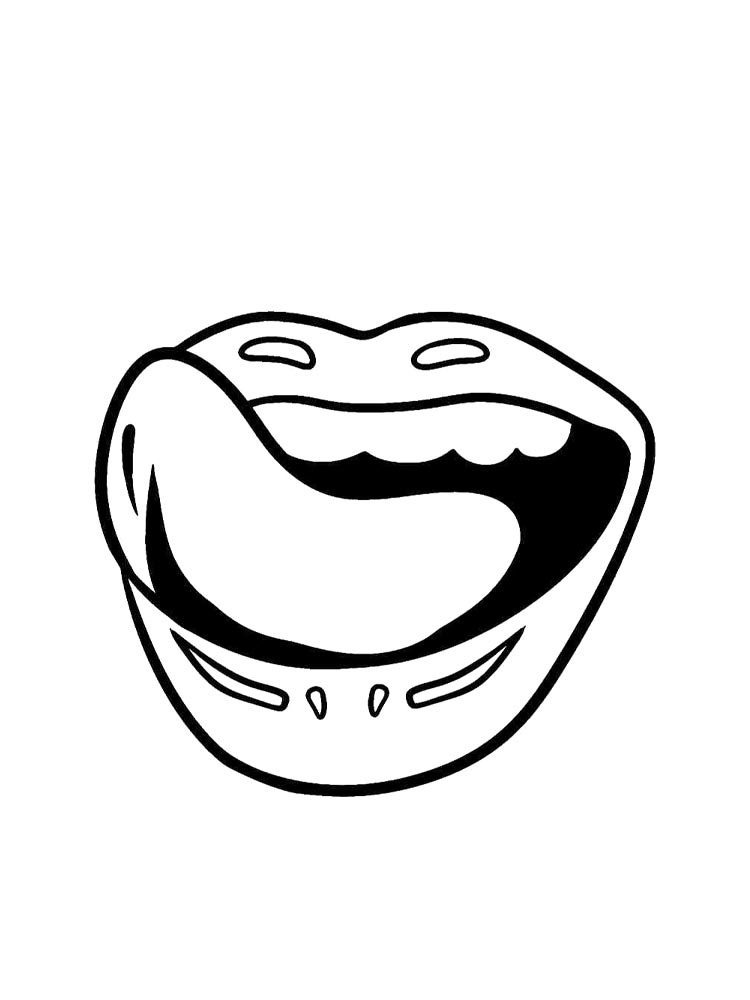 Губы с языком