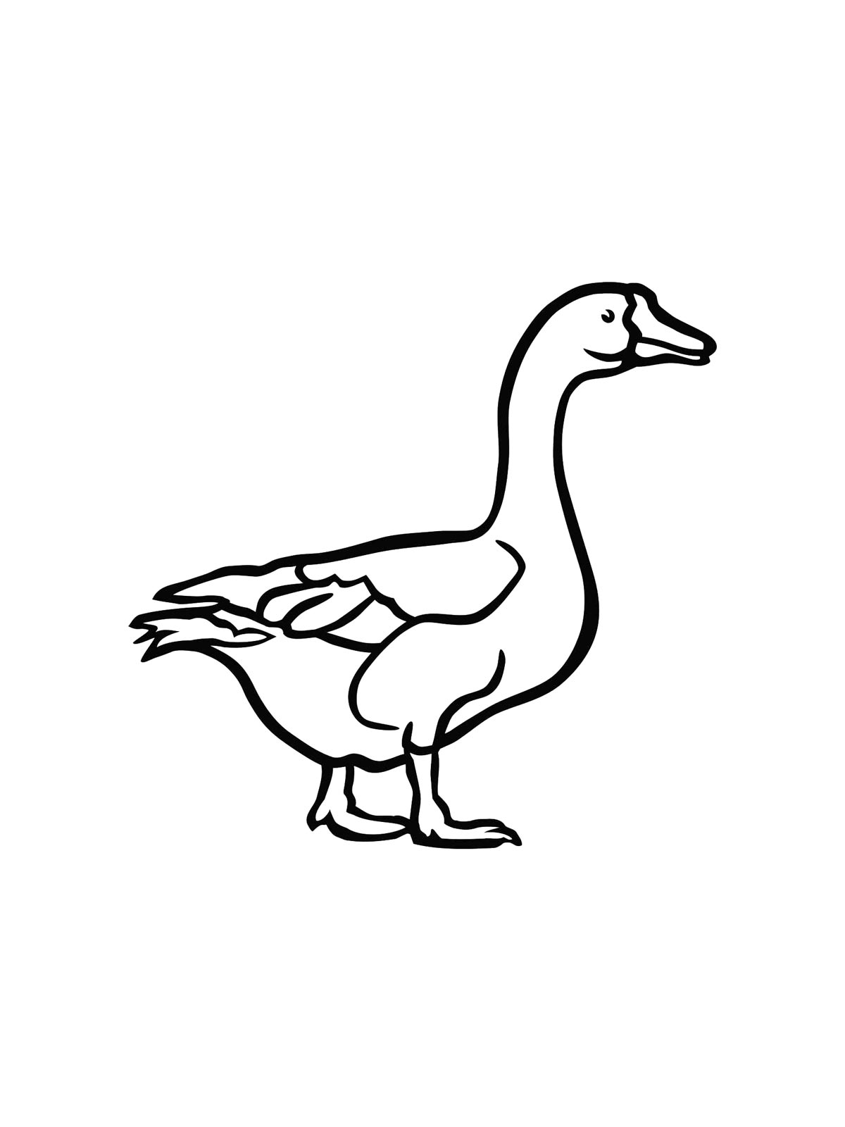 Гусь для раскрашивания
