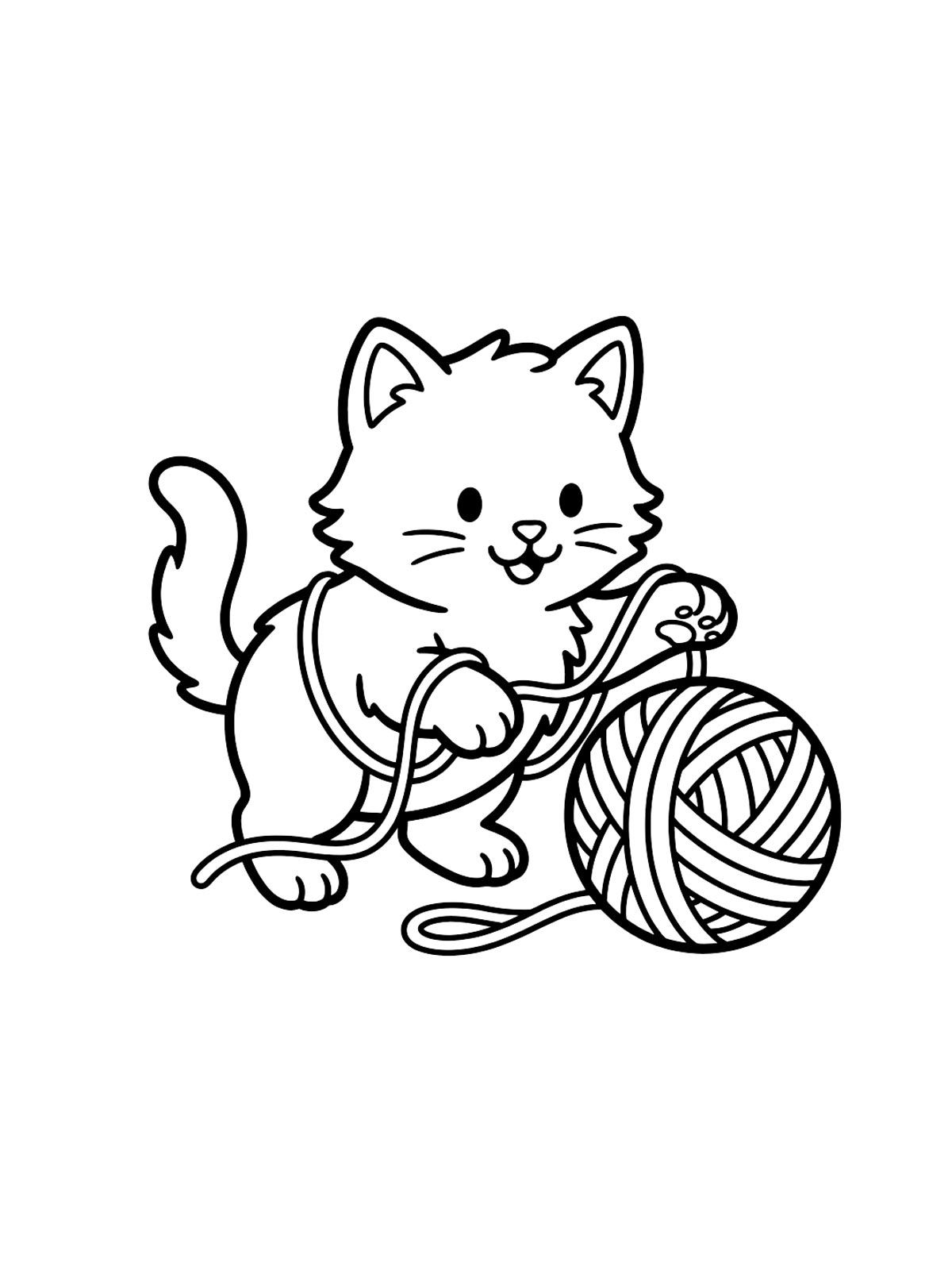 Игривый котенок