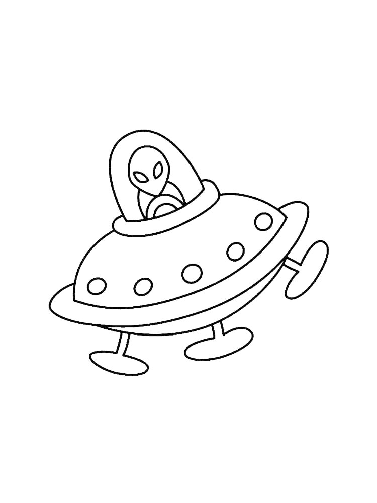 Инопланетянин в летающей тарелке