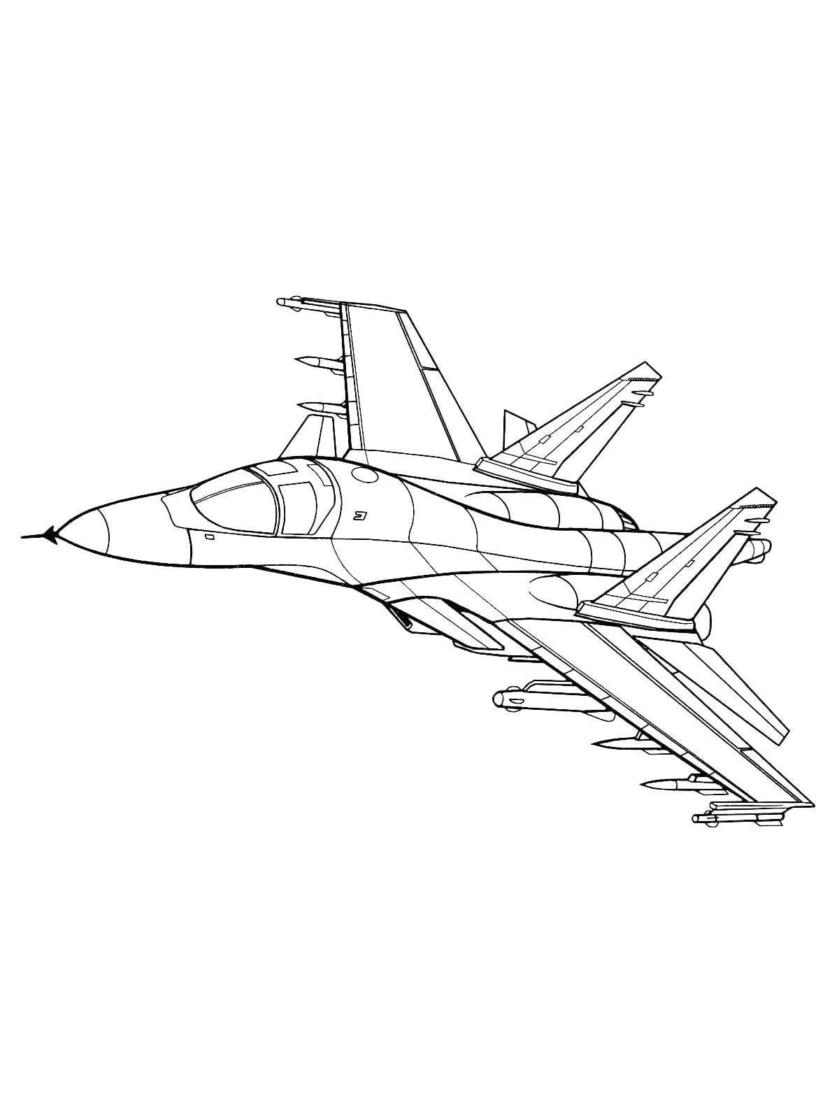Истребитель Су-34 с боекомплектом